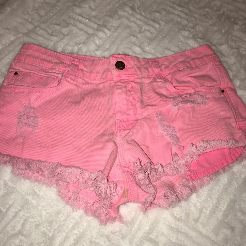 Pink shorts